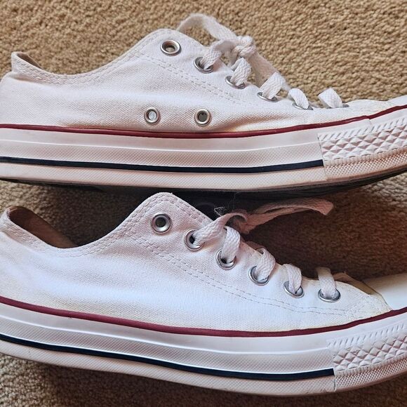 Converse All Star Chuck Taylor style mens 7 women's 9 white sneakers - Picture 12 of 15